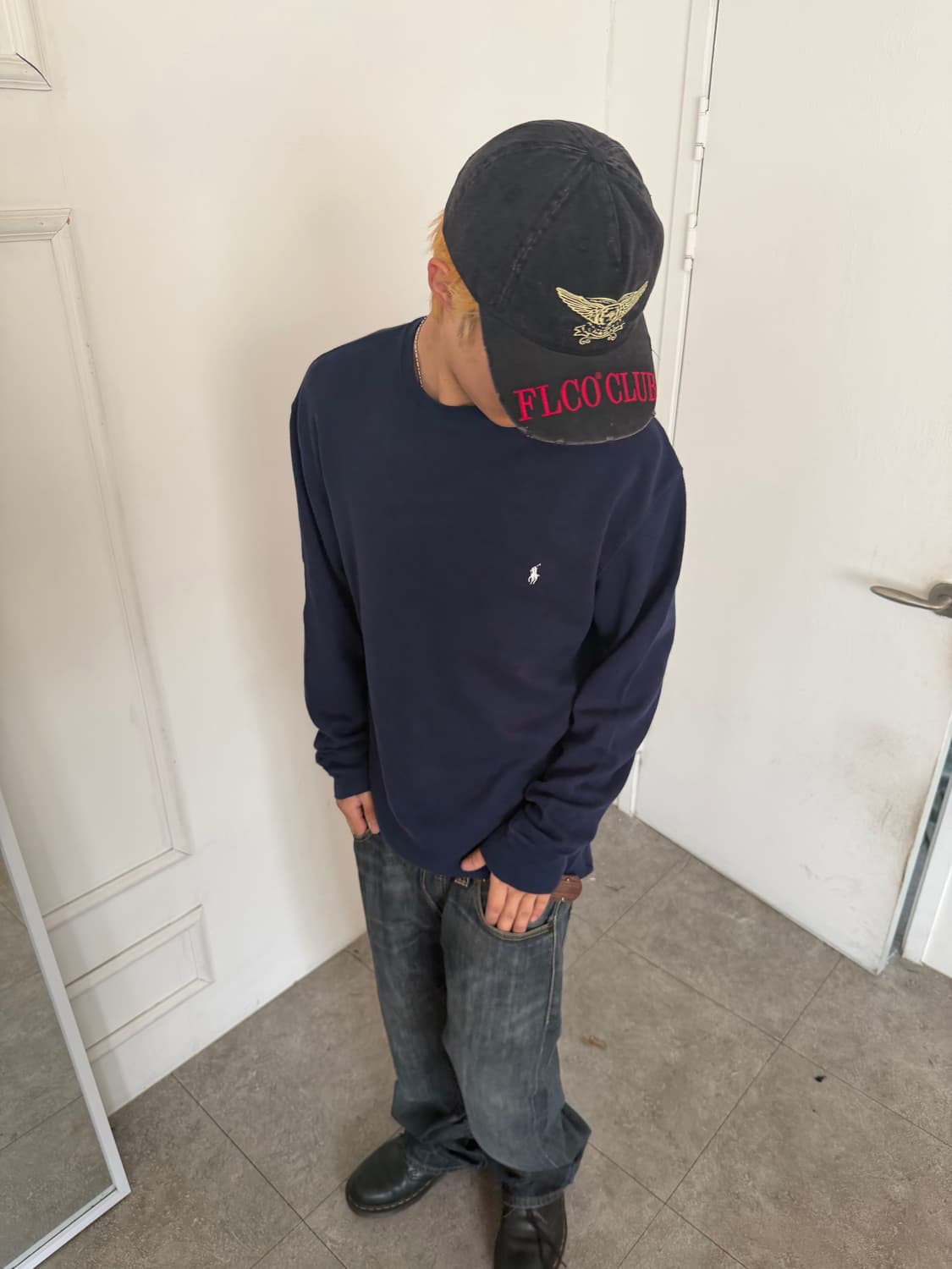 폴로 와플 롱슬리브 상품이미지4