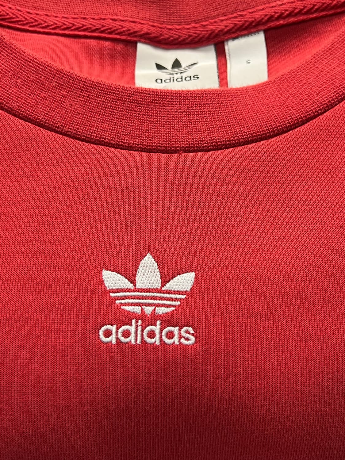 아디다스 삼선 맨투맨 레드 S 상품이미지3