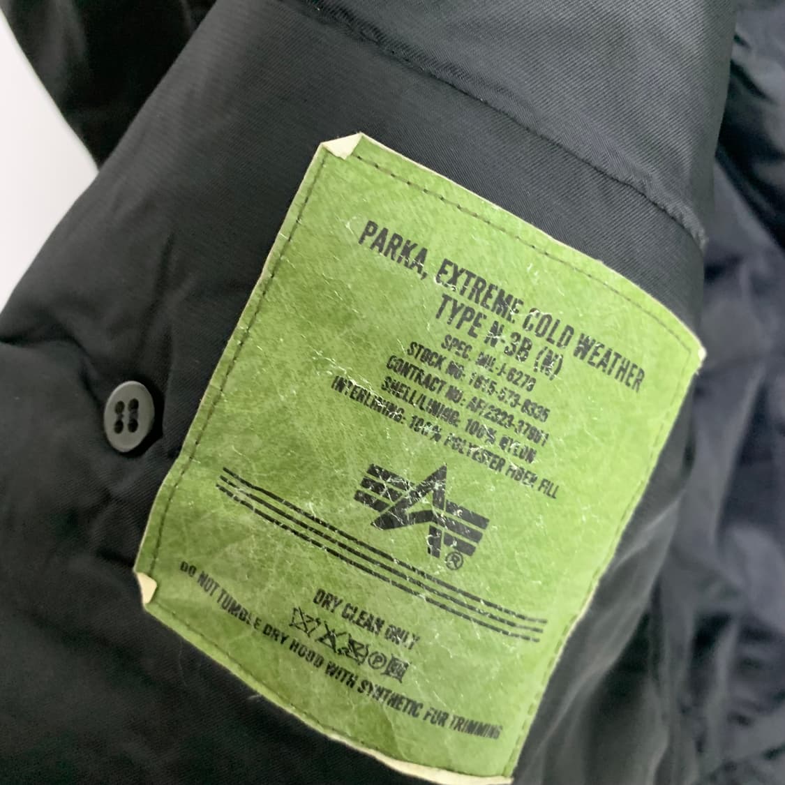 알파인더스트리 N3B 빈티지 야상 점퍼 블랙 M y2k 00s 2010 상품이미지7