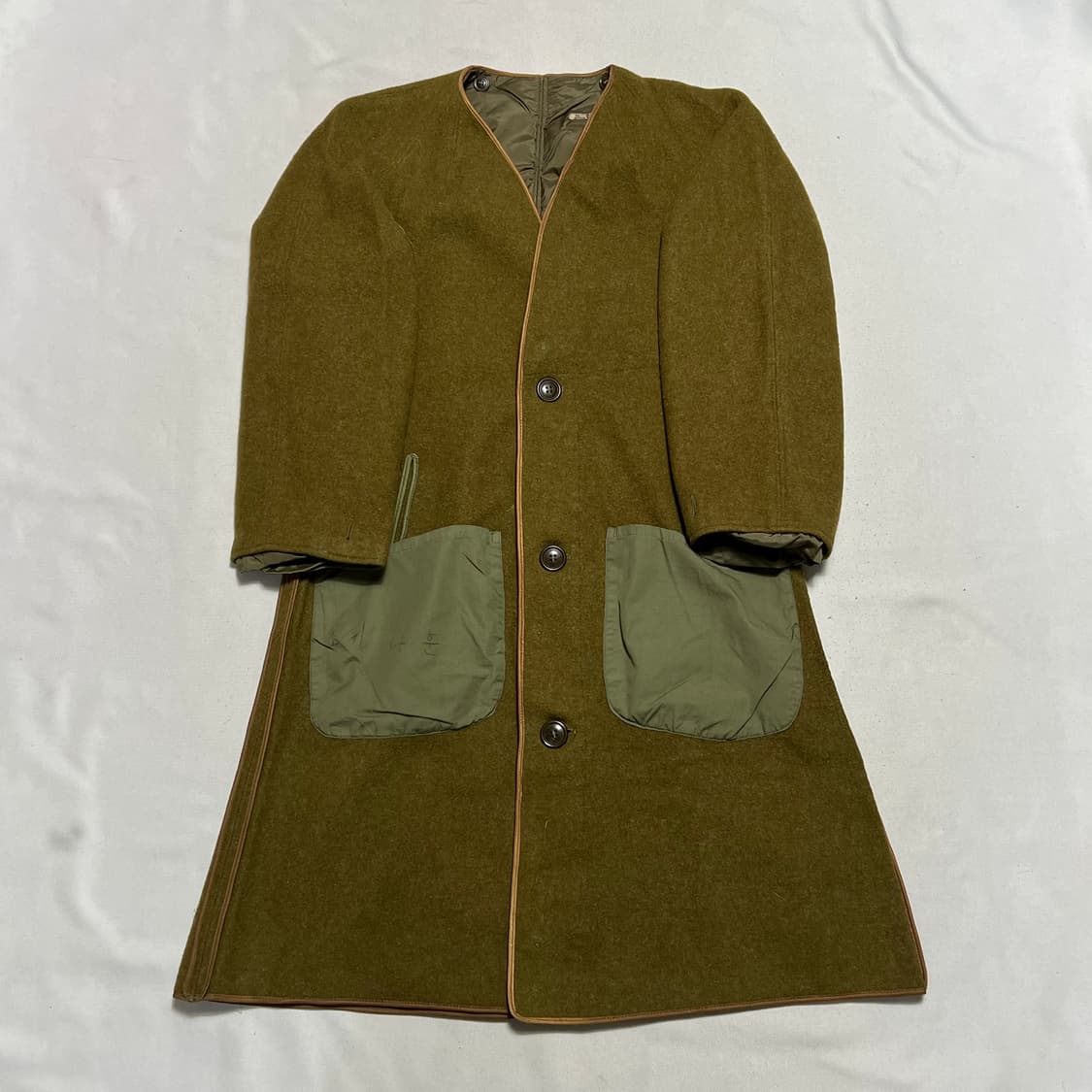 M US 밀리터리 레귤러핏 울 누빔 내피 코트 상품이미지2