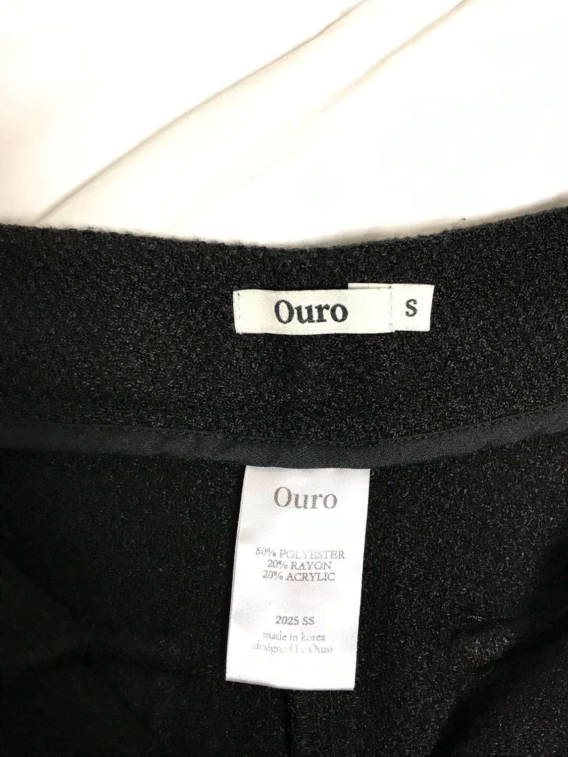 아우로 트위드 쇼츠 블랙 상품이미지8