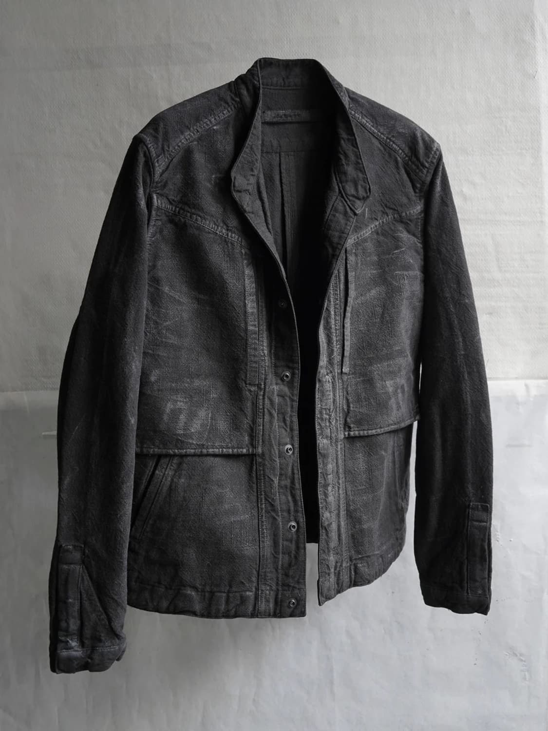 blackmerle collarless jacket / slab grey 상품이미지1