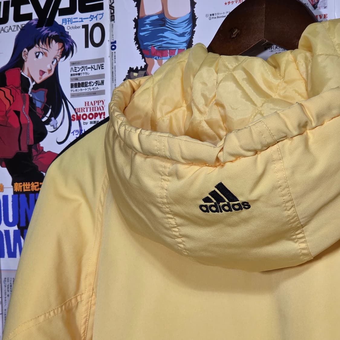 아디다스 올드스쿨 삼선 후드 누빔 점퍼 상품이미지6