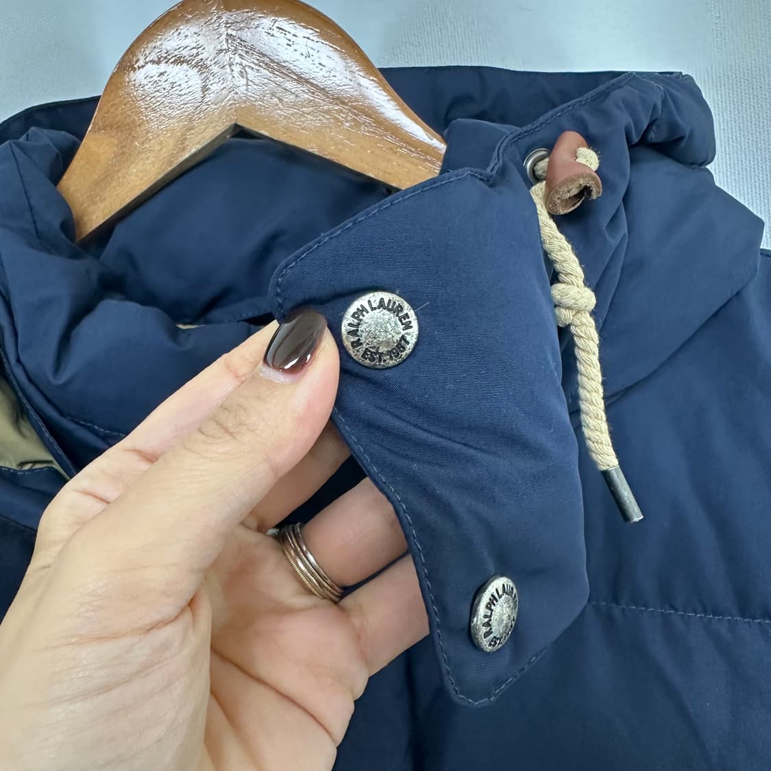   폴로랄프로렌 남자 패딩조끼 네이비 XL  WEI 상품이미지4