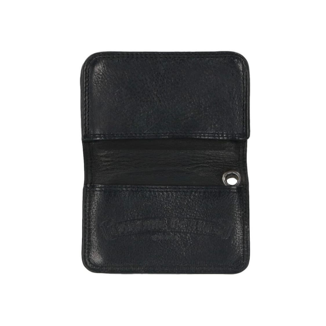 [ONE SIZE] 크롬하츠 실버 스크롤 라벨 카드지갑 블랙 상품이미지3