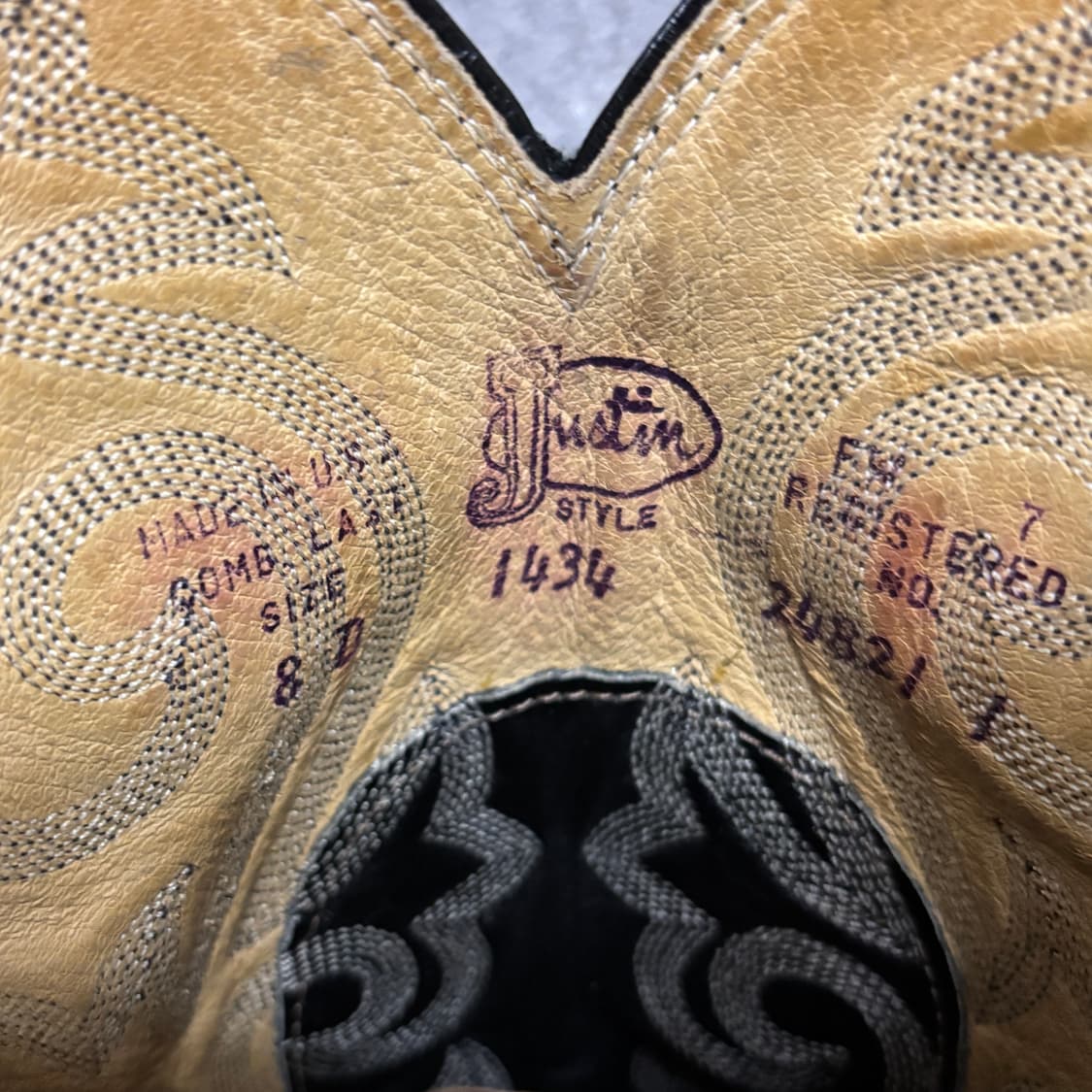 저스틴 justin 웨스턴 부츠 8D (250~255) 상품이미지10