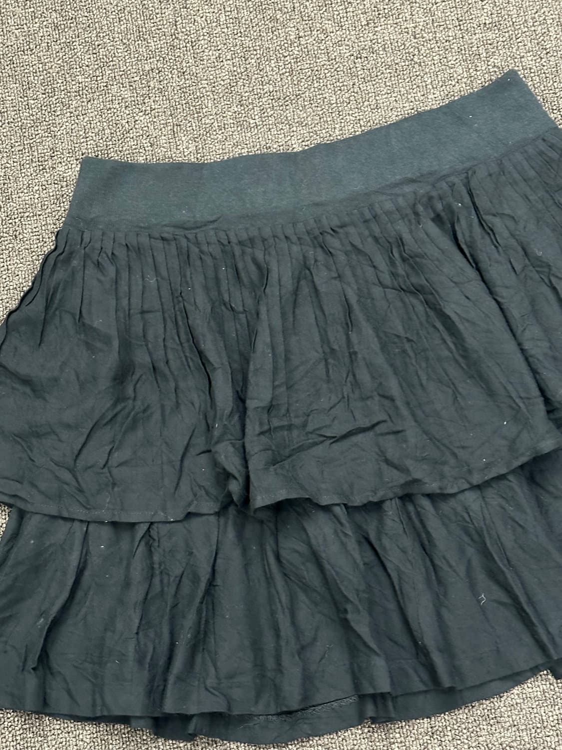 OS)Japanese vintage 블랙 밴딩 캉캉 미니스커트 상품이미지4