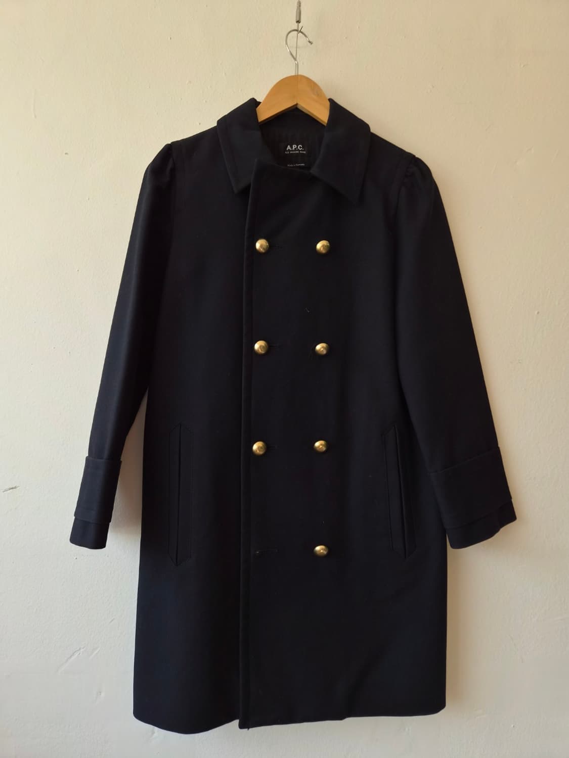 APC 아페쎄 여성 네이비코튼트렌치코트 36사이즈 상품이미지2