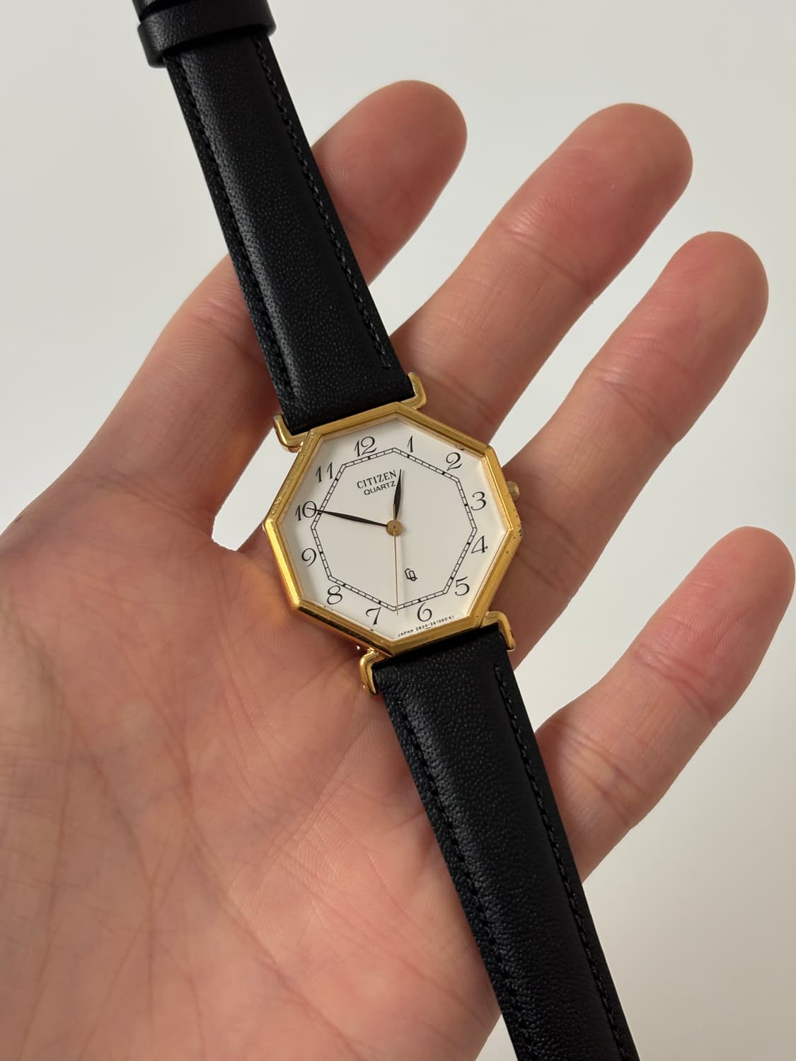 1980s CQ Gold Octagon Case Quartz  상품이미지2
