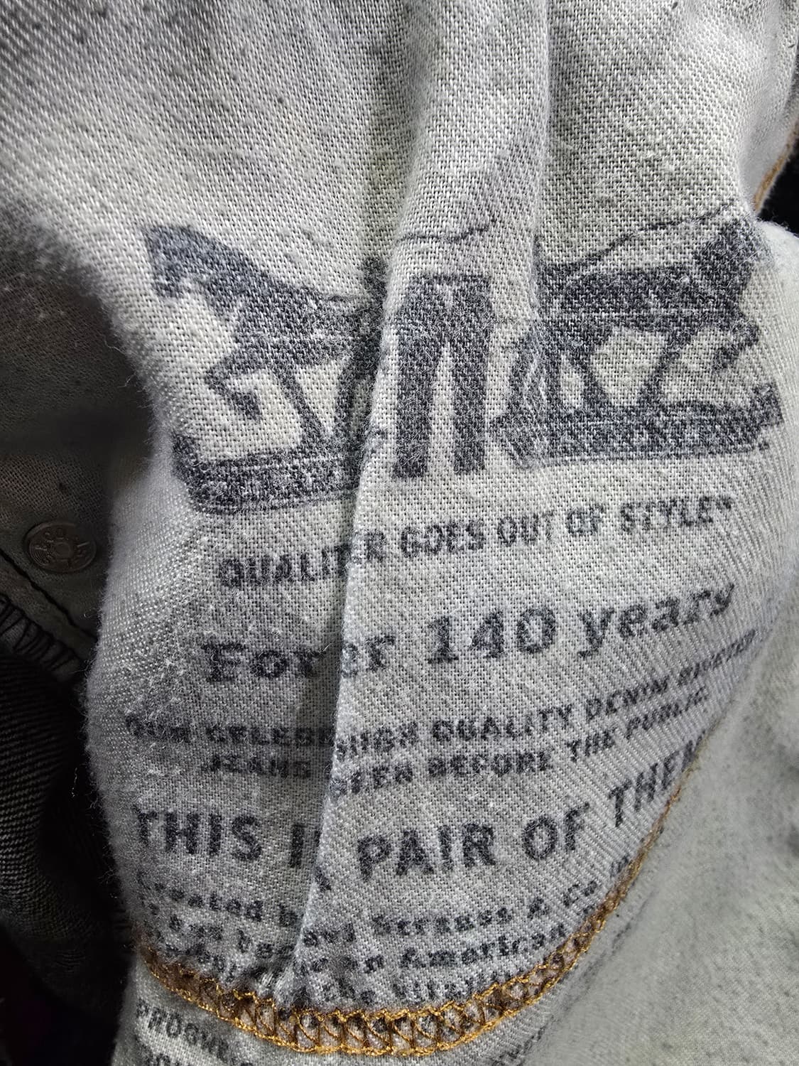 리바이스 511청바지 진청 데님 (1715) 상품이미지6