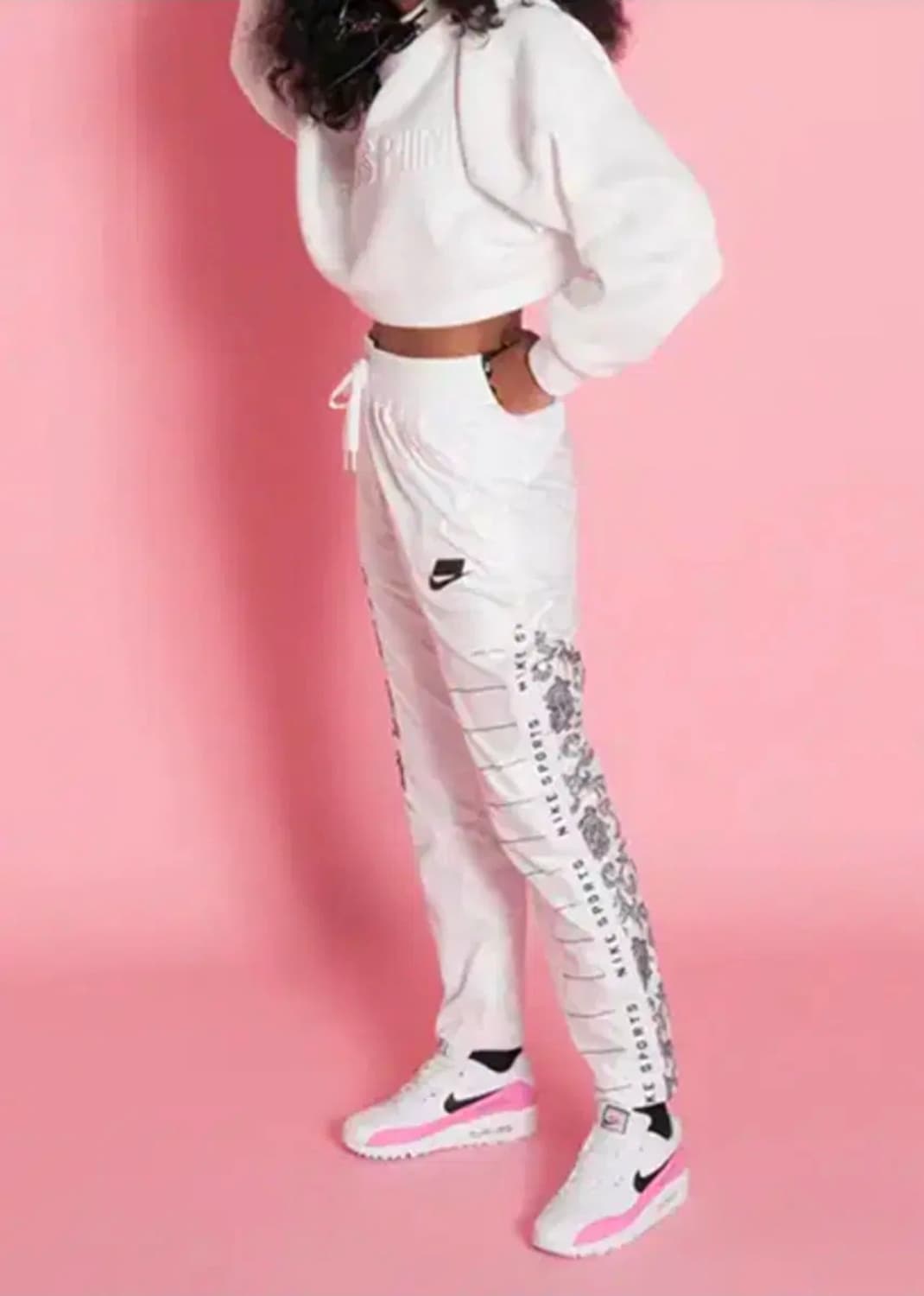 여성 S 나이키 바람막이 바지 상품이미지2