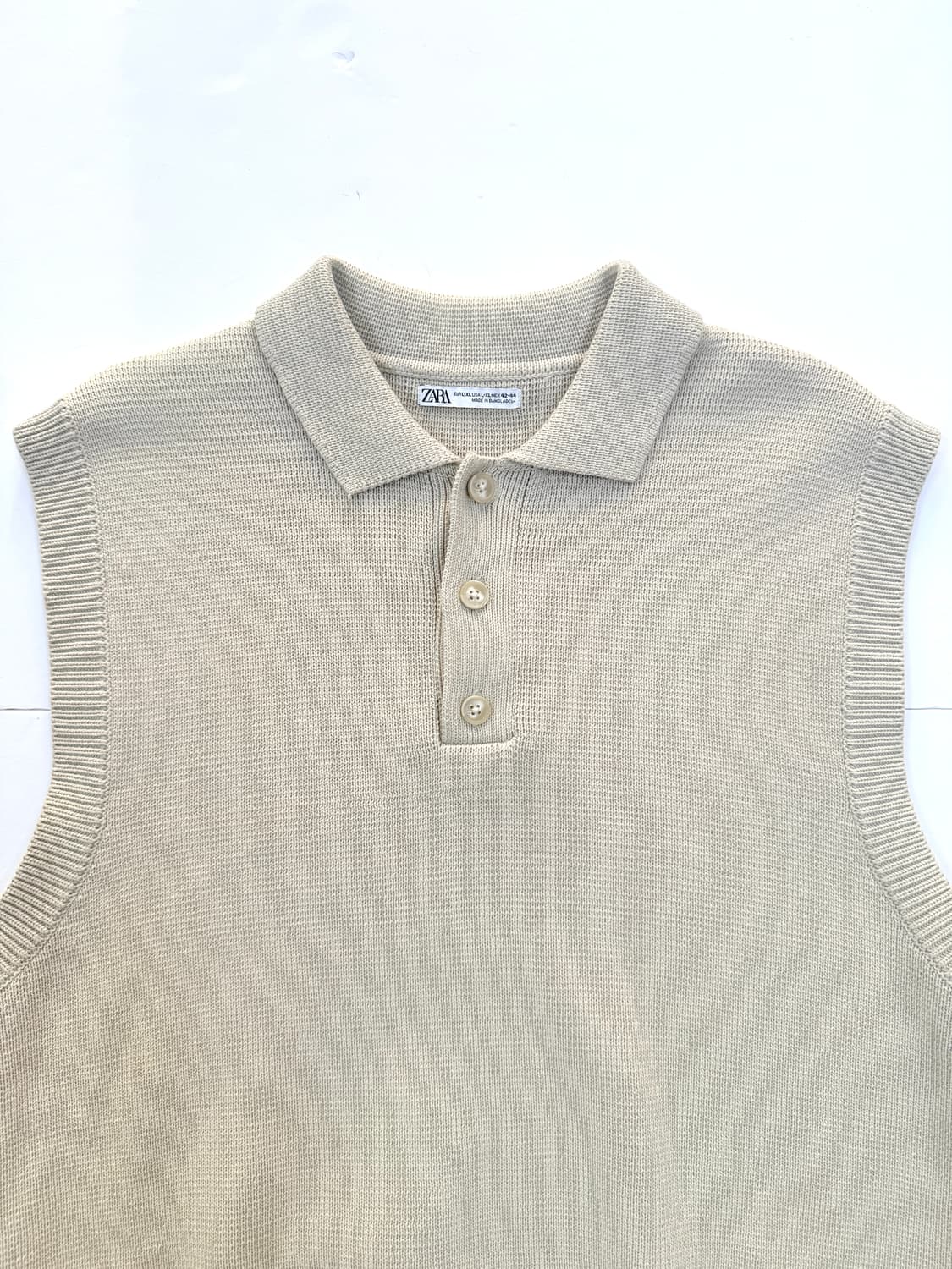 ZARA 아이보리 니트조끼 상품이미지3