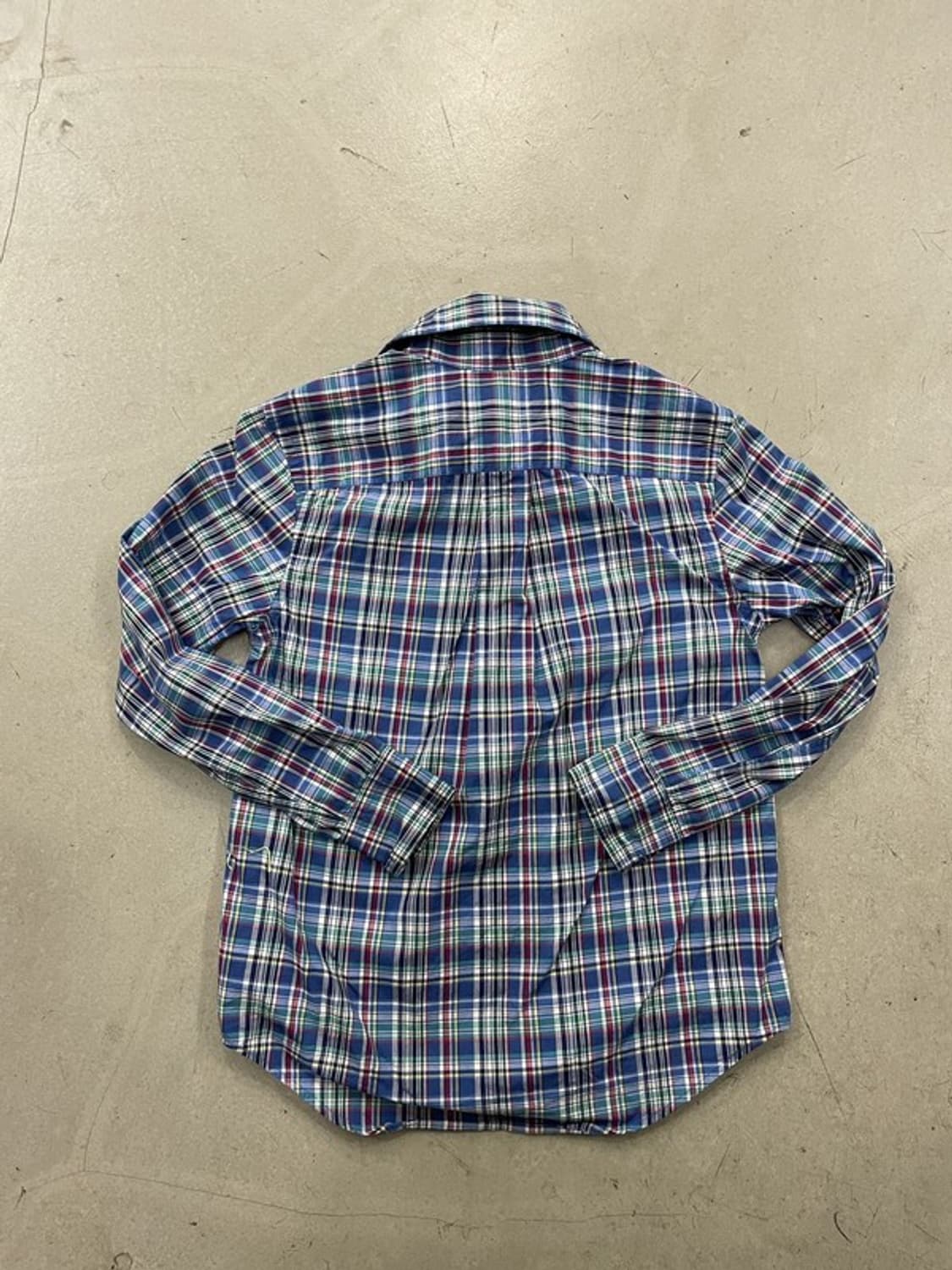 폴로 랄프로렌 체크 버튼다운 셔츠 S(8세) 상품이미지3