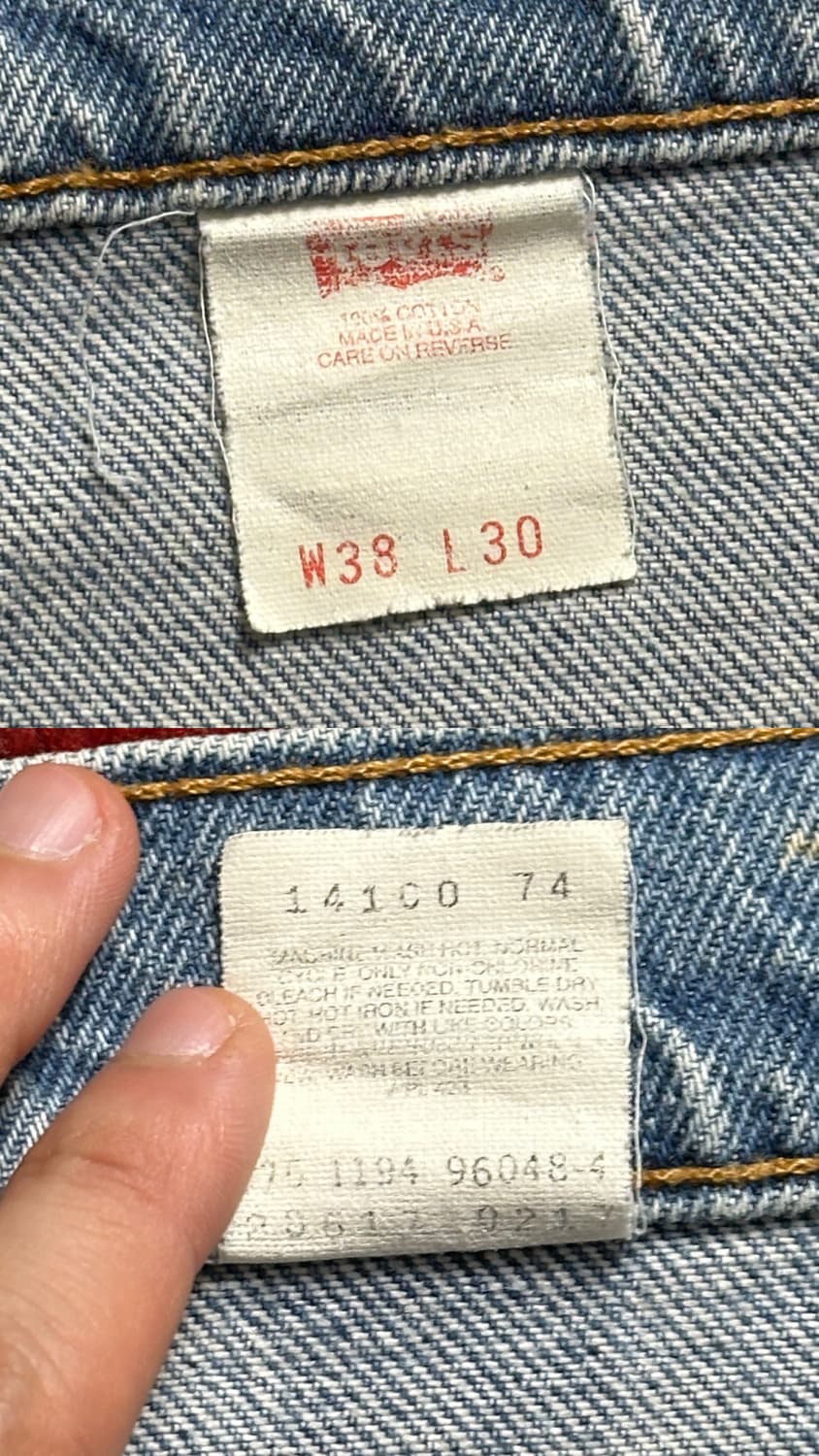 90's USA Made 빈티지 리바이스 517 오렌지탭 부츠컷 상품이미지9