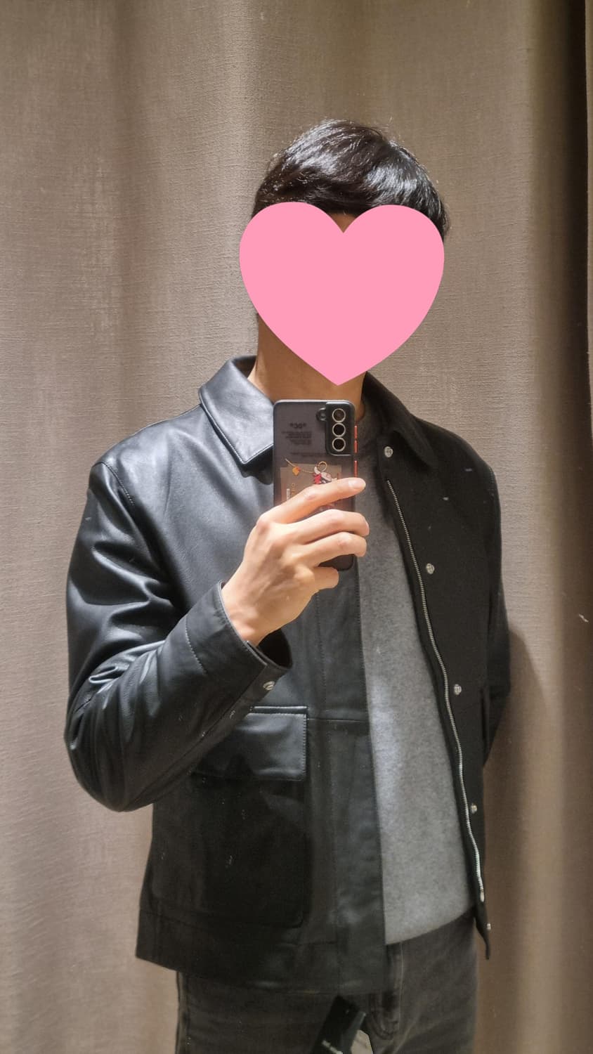 마시모두띠 포켓 디테일 나파 가죽 자켓 상품이미지3