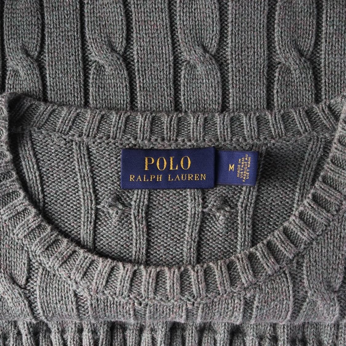 폴로 랄프로렌 케이블 꽈배기 니트 올리브 카키 M 상품이미지6