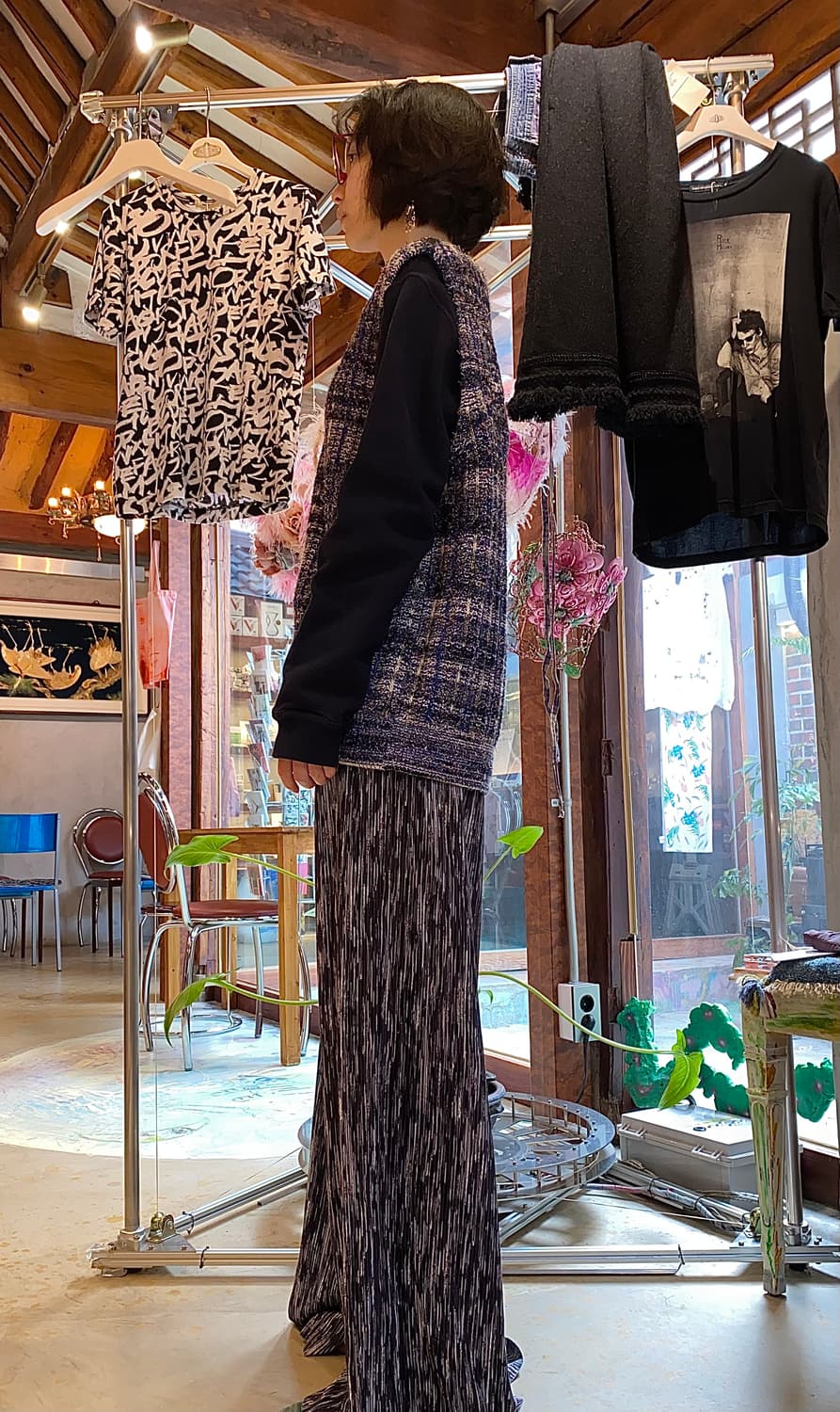 Supreme Logo detail Zip up Sweater Vest 상품이미지6