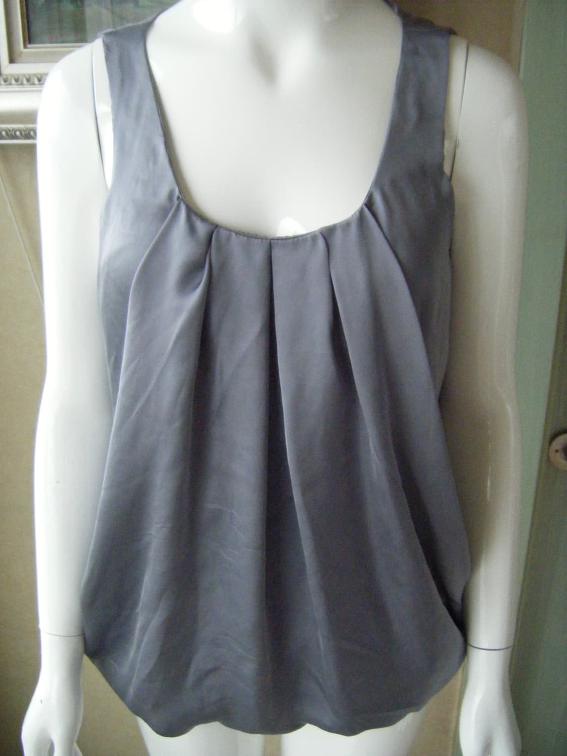 Shiny Pleated Blouse – H&M vintage 상품이미지1