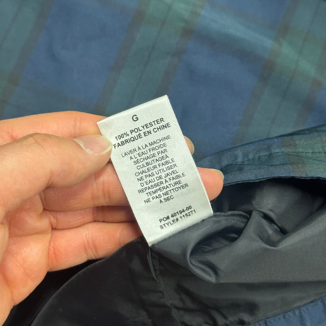 스투시 타탄 체크 아노락 바람막이 L 상품이미지7