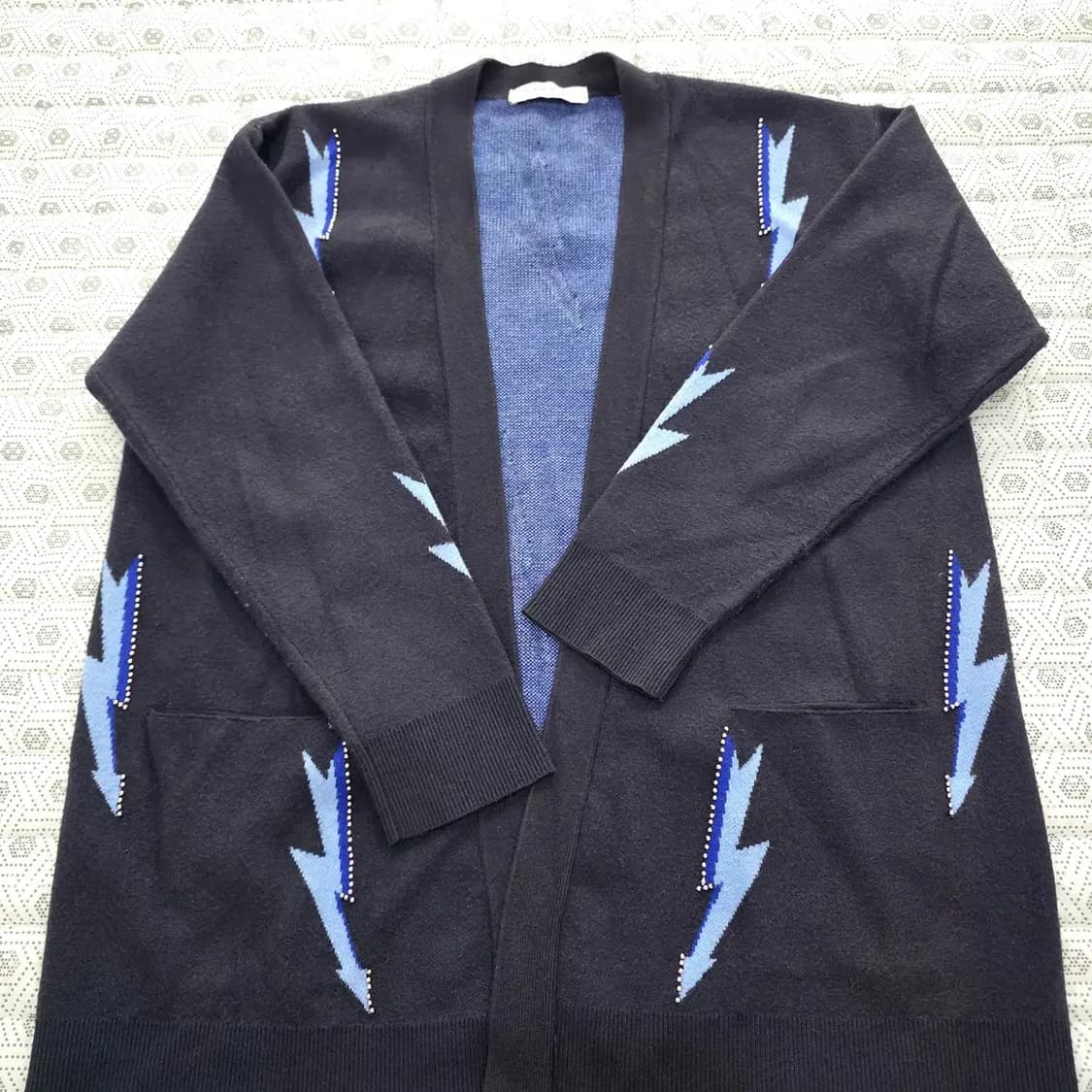 SANDRO 산드로 라이트닝 패턴 니트 가디건 Free 상품이미지1