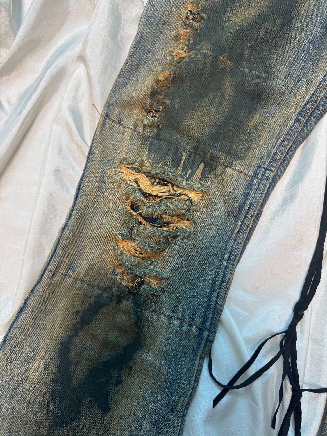 Ifsixwasnine mudmax lace-up flare denim  상품이미지3