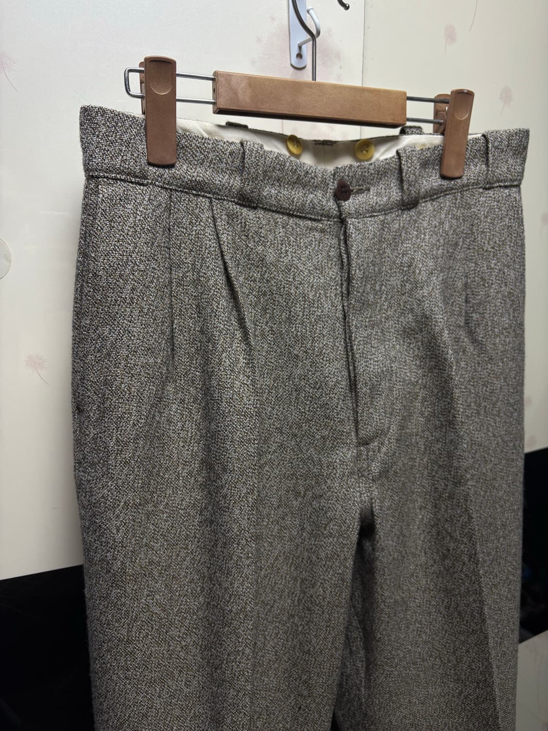 [32] 타이가타카하시 lot 201 울 워크트라우저 멜란지브라운 상품이미지4