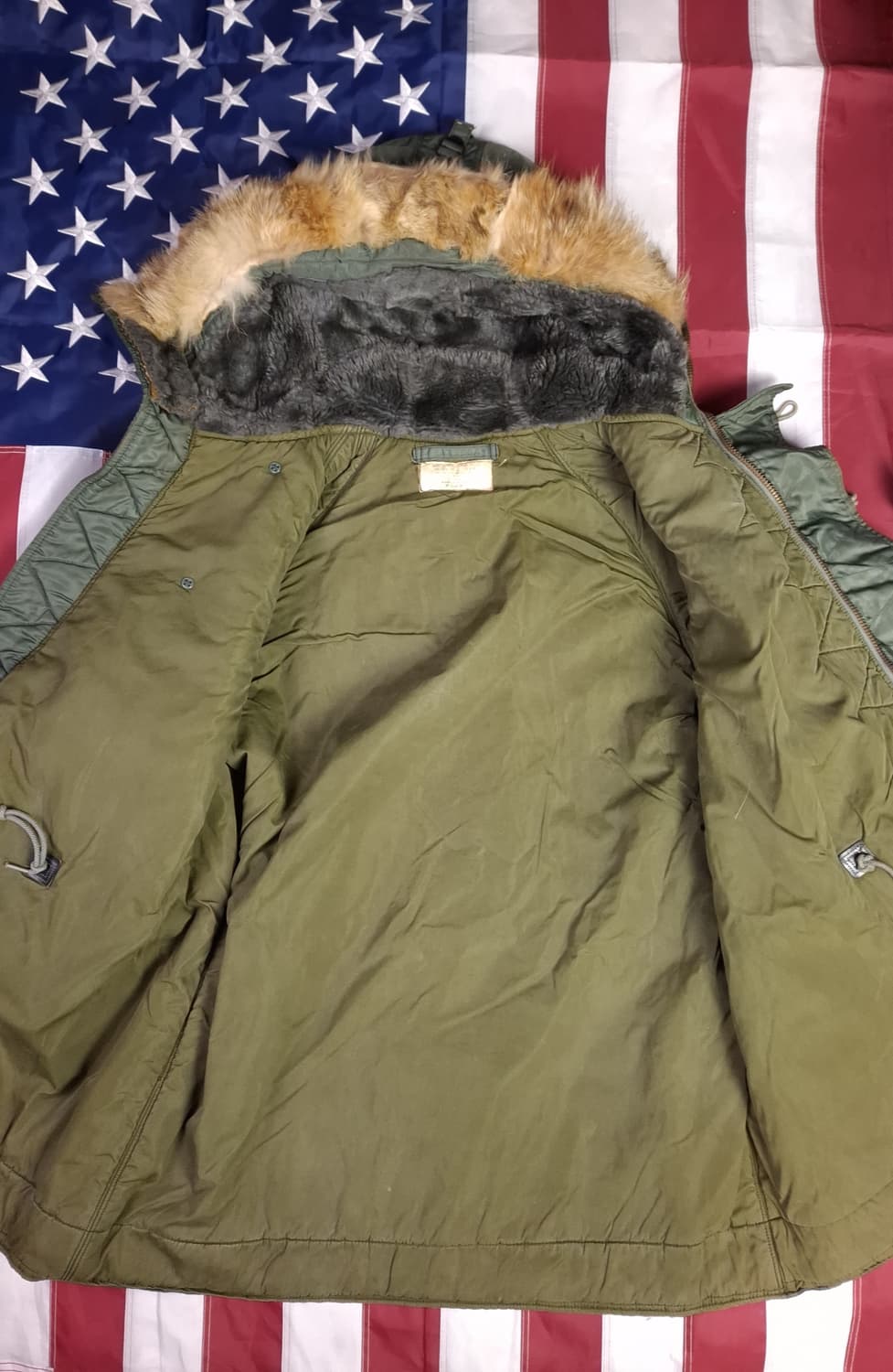 오리지날 미공군 64's 써든 울파일 N-3B 파카 상품이미지4