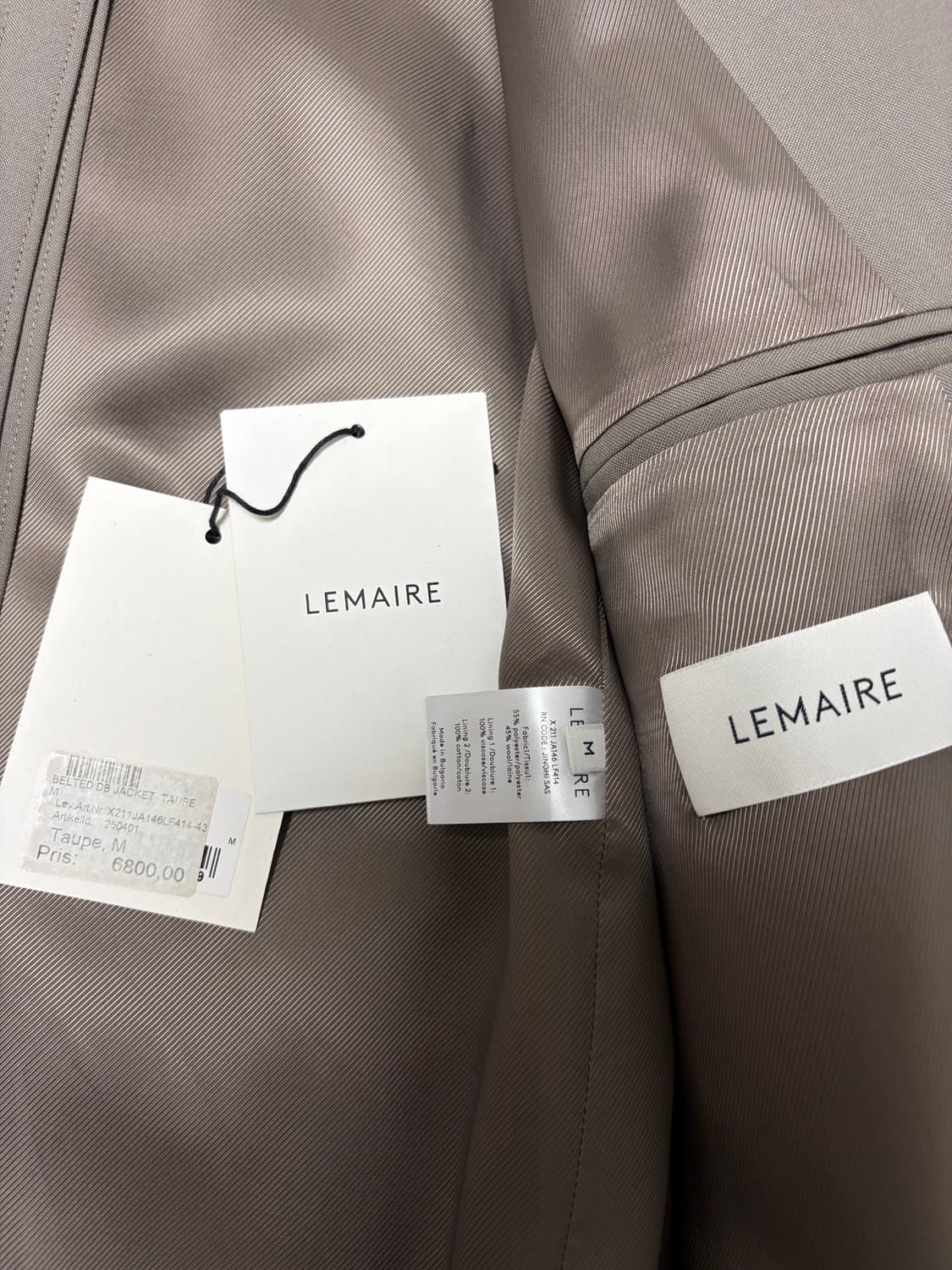 르메르 21ss 셋업 타우페 상품이미지5