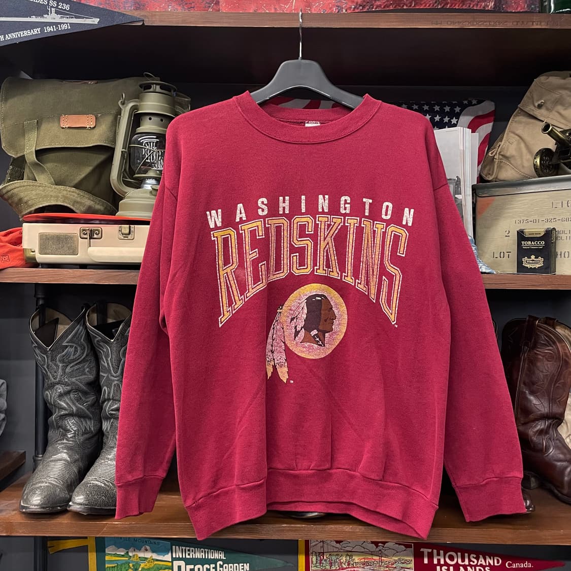 80s 워싱턴 레드 스킨스 NFL 맨투맨 스웻 셔츠 N111 상품이미지1