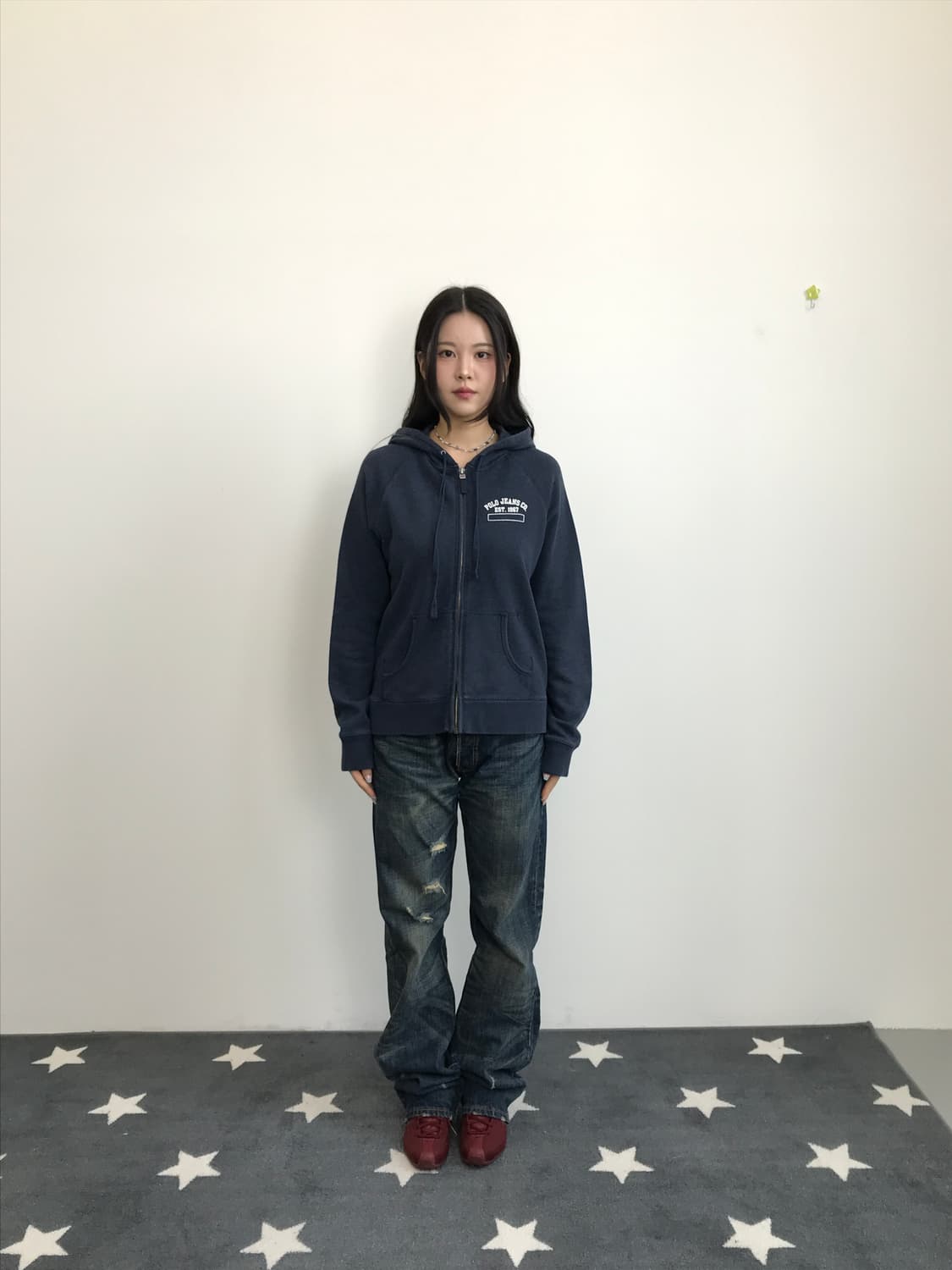 Polo Jeans Zip Hoodie Navy 상품이미지1