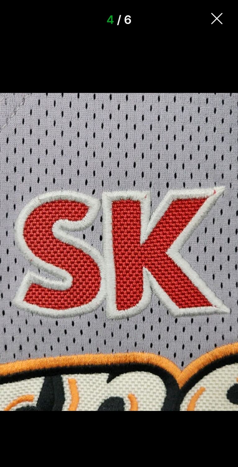 (L) SK 와이번스 야구져지 반팔 에스케이 노마킹 유니폼  상품이미지4