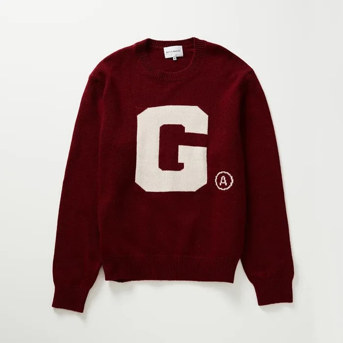 에이카화이트 니트 버건디 라지 상품이미지1