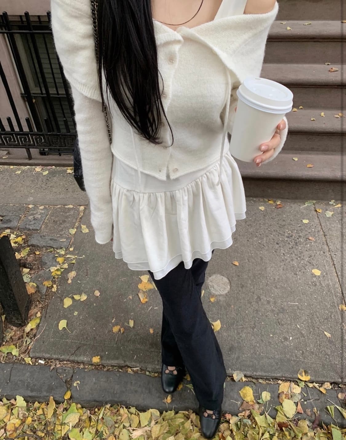 리즈 leeds Odette ruffle dress 택o 상품이미지4