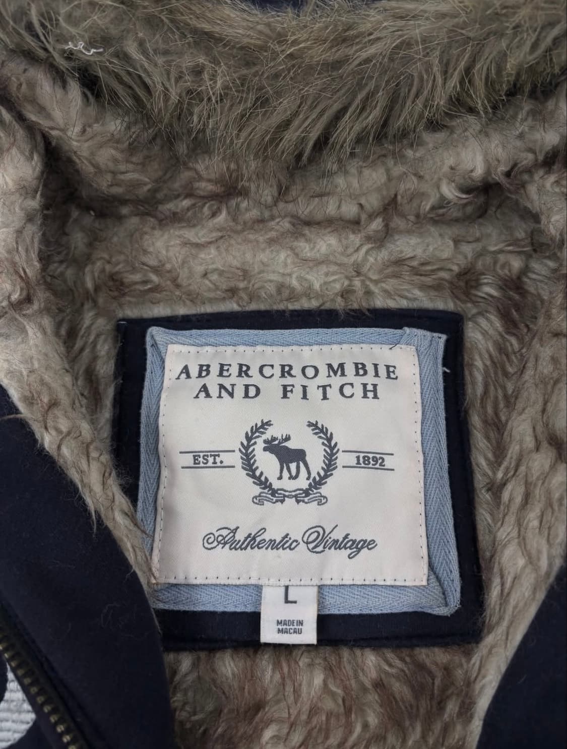 (유일매물,희귀!!) 아베크롬비 울프죠 네이비 후드집업 상품이미지3