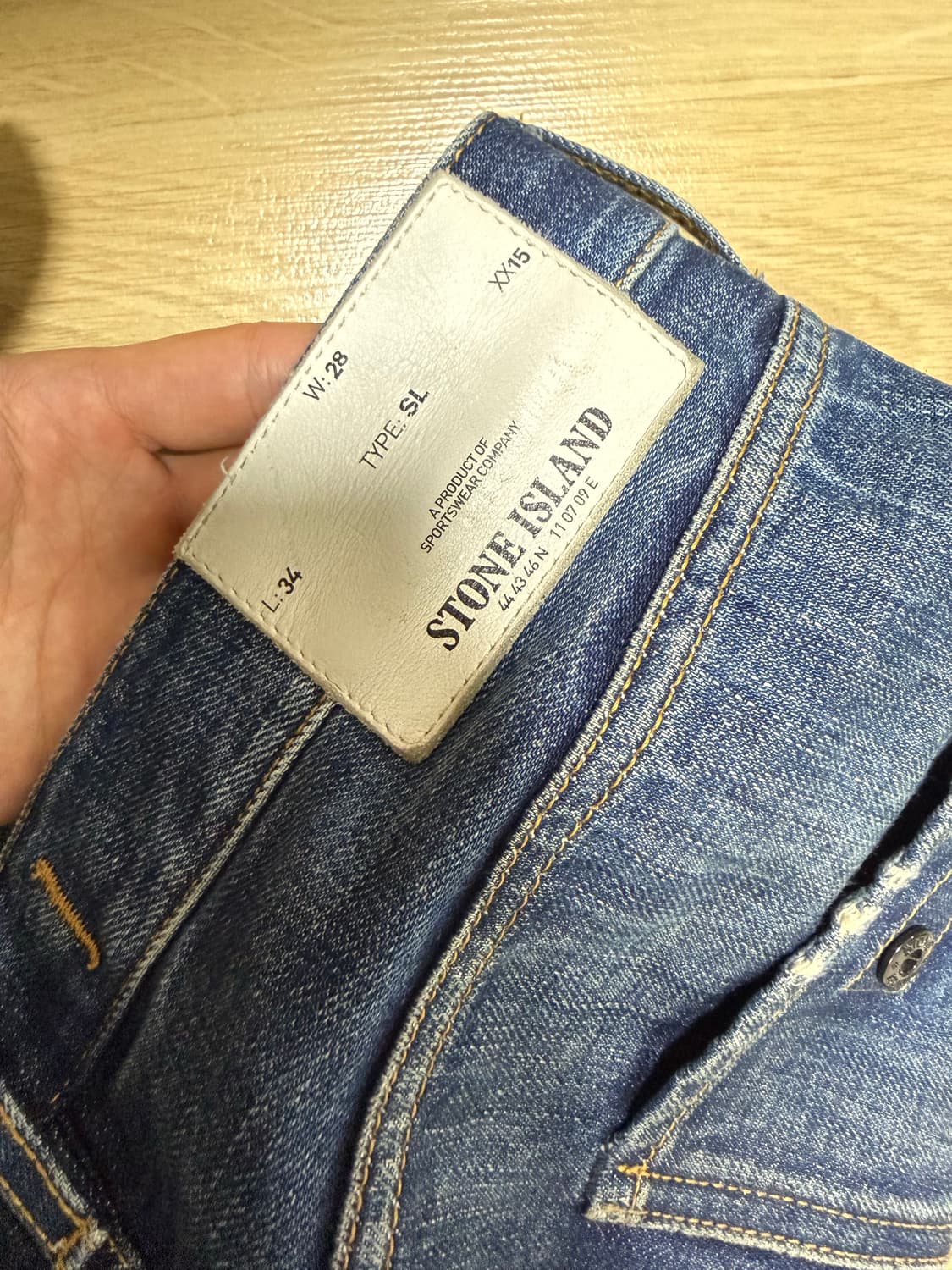 [28-30] 스톤아일랜드 sl핏 데님팬츠 상품이미지3