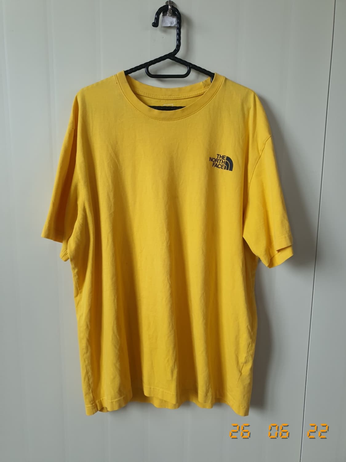 노스페이스 반팔 티셔츠 2XL 옐로우 상품이미지3