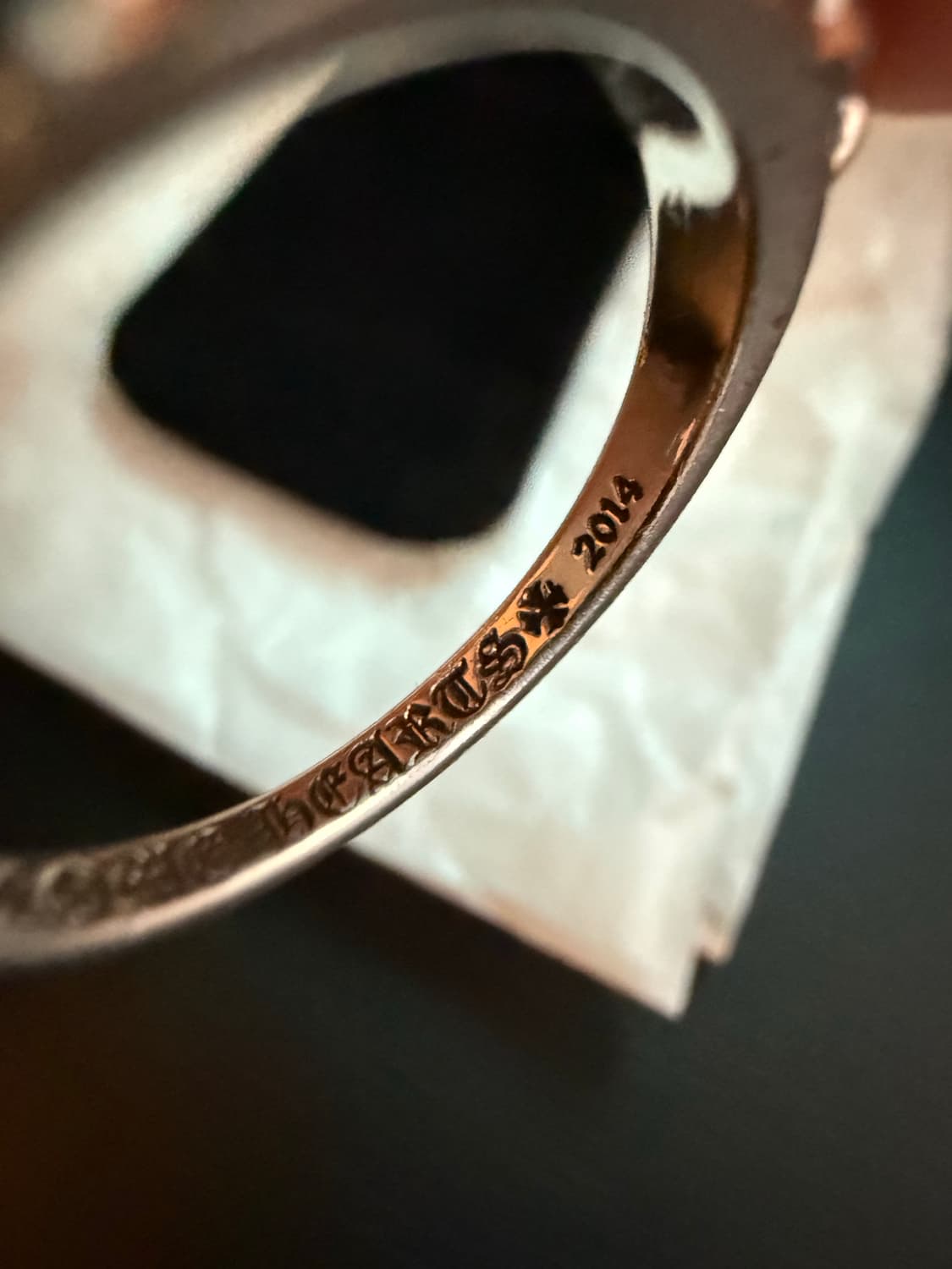 크롬하츠 베이비 플로랄 링 US 8.5 상품이미지3