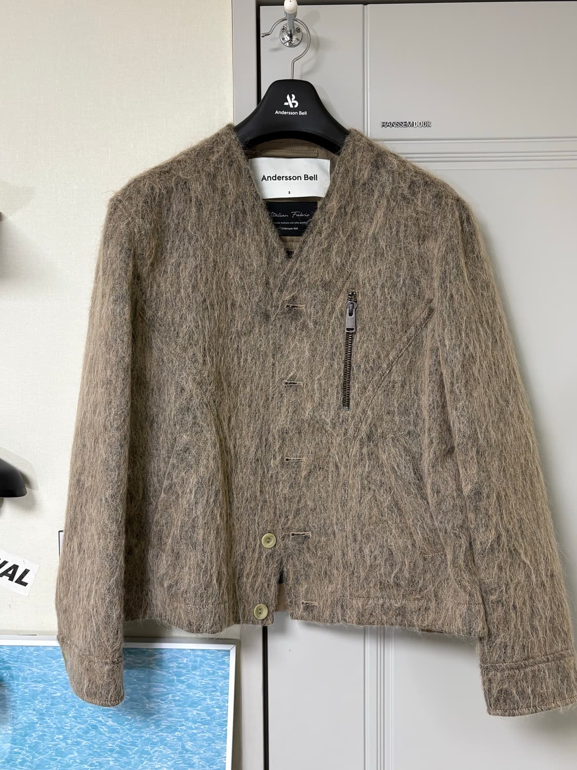 [S] 앤더슨벨 노마드 샤기 알파카 자켓 상품이미지4