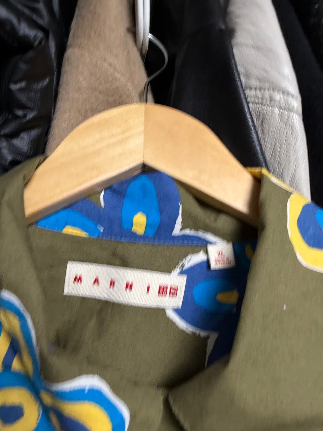 [xl] 유니클로 x 마르니 오픈카라 반팔 셔츠 상품이미지2