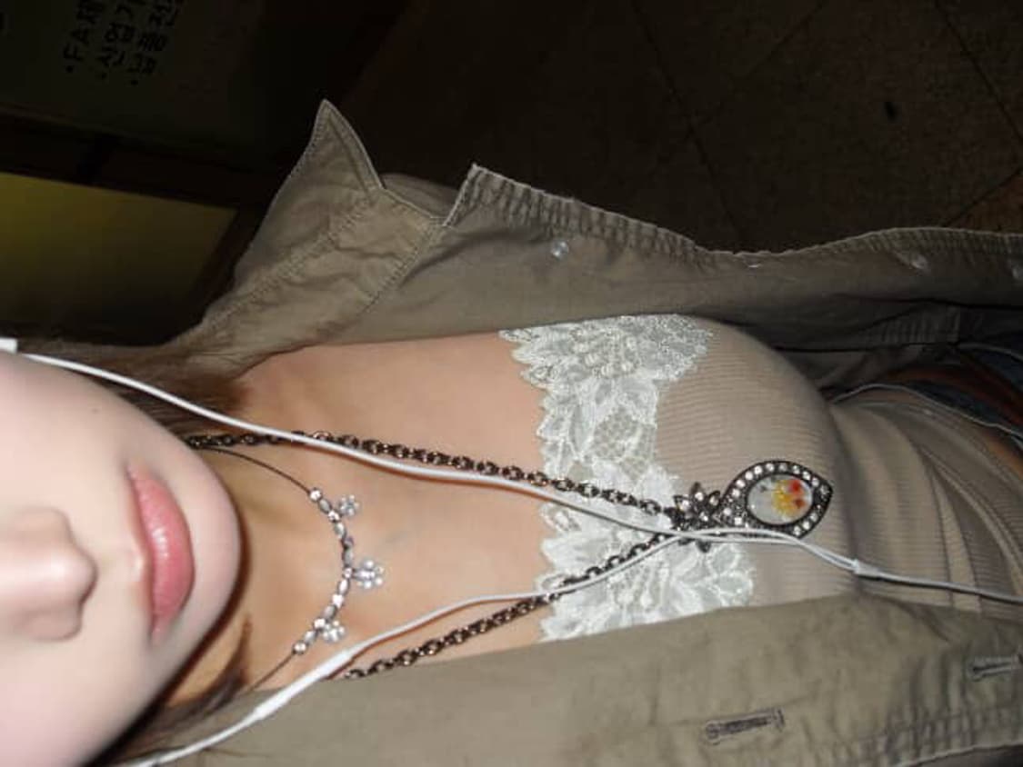 레테 그런지 페어리 y2k 자개 압화 목걸이 상품이미지2