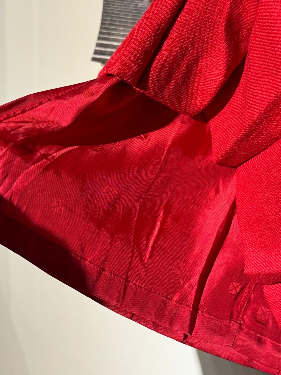 레드 플리츠 스커트 상품이미지6