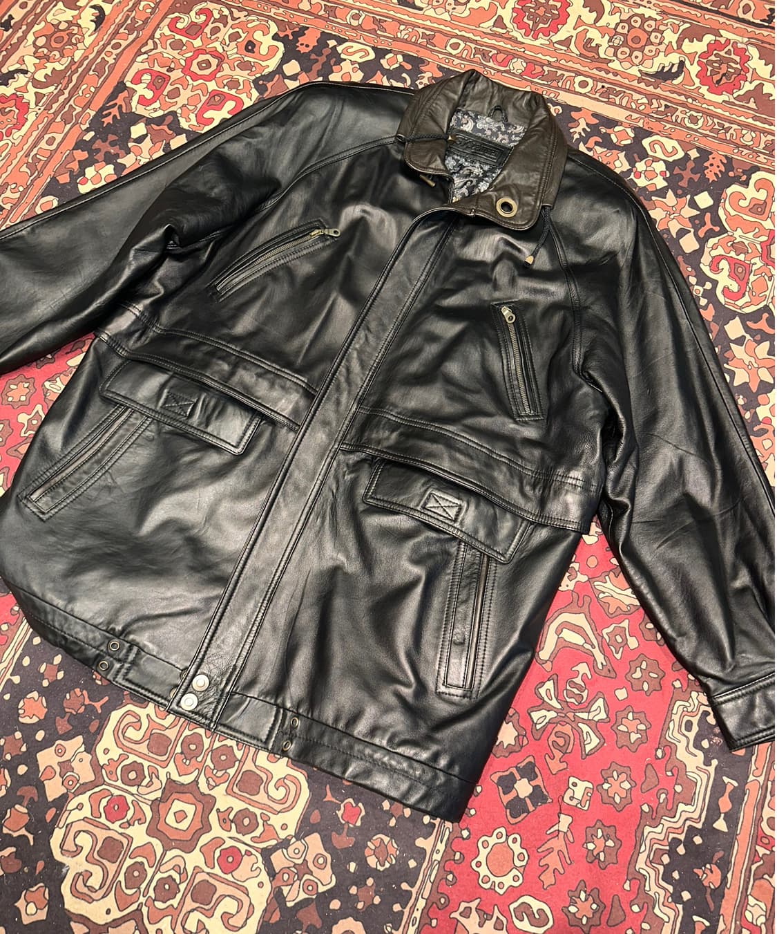 ( 2XL ) 가죽코트 가죽롱코트 가죽자켓 가죽카코트 레더자켓 봄버자켓 상품이미지3