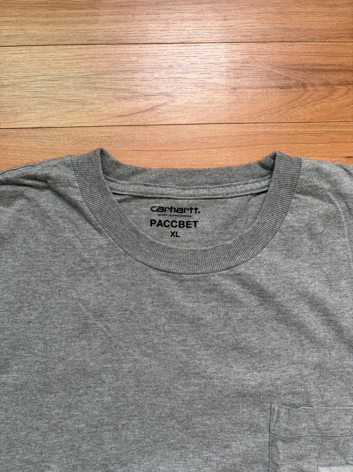[XL] 칼하트x라스벳 포켓 티셔츠 그레이 상품이미지3