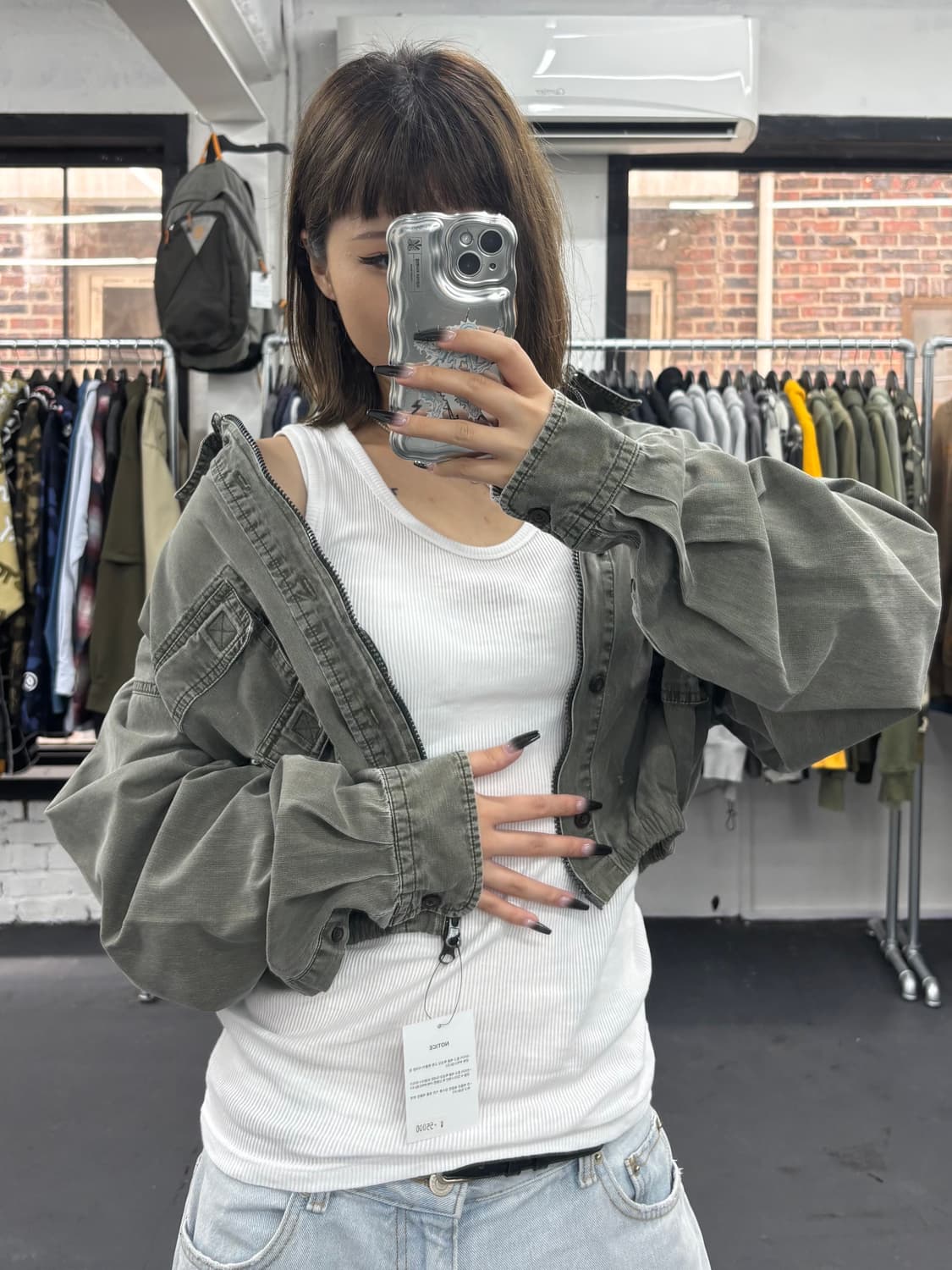 VTG 멀티포켓 크롭 데님자켓 상품이미지1