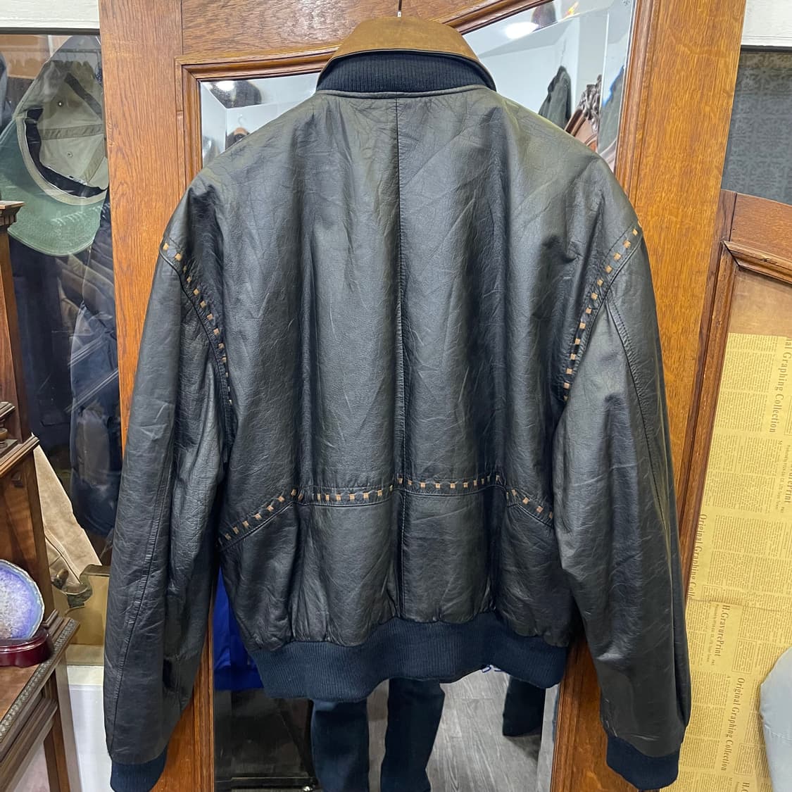 90's Landing leather jacket 상품이미지9