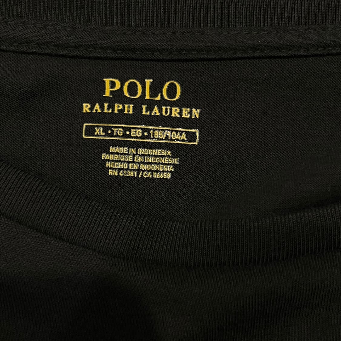 POLO 폴로 랄프로렌 라운드넥 반팔 티셔츠 블랙  상품이미지8