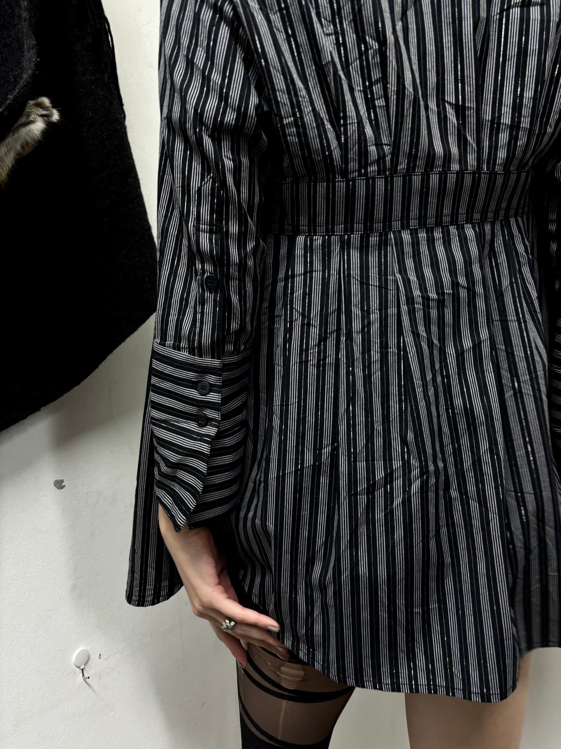 Vintage Glitter Stripe Geek Mood Shirts 상품이미지3