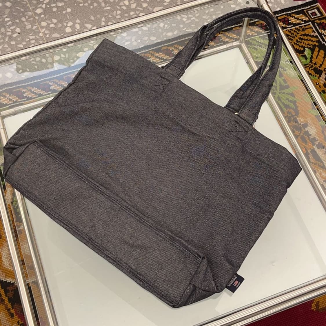 라틀레틱 빅로고 데님 에코백 토트백 C06337 상품이미지2