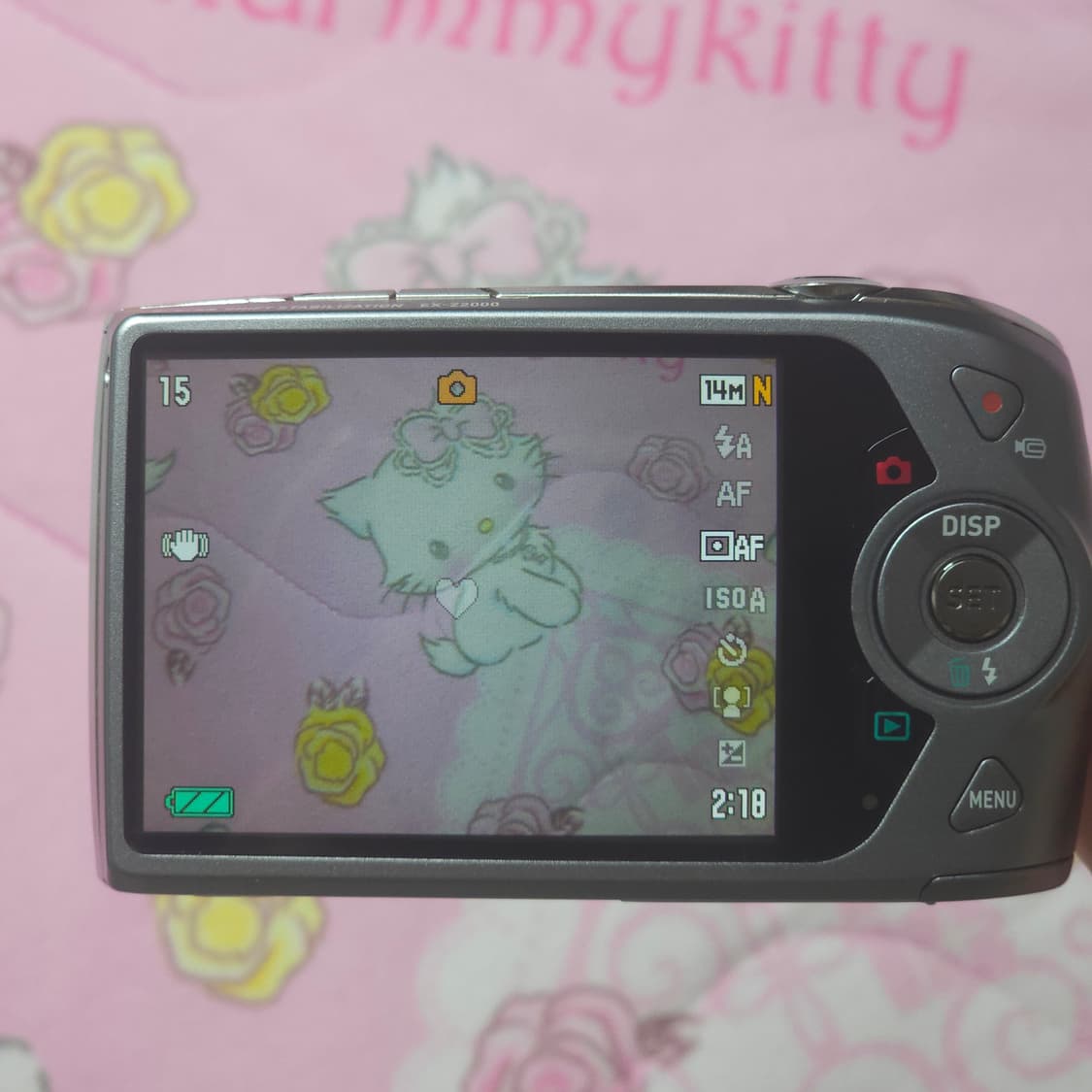 작례O)카시오 엑슬림 EX-Z2000 실버 풀박스 모카 로제 나연 디카 상품이미지8