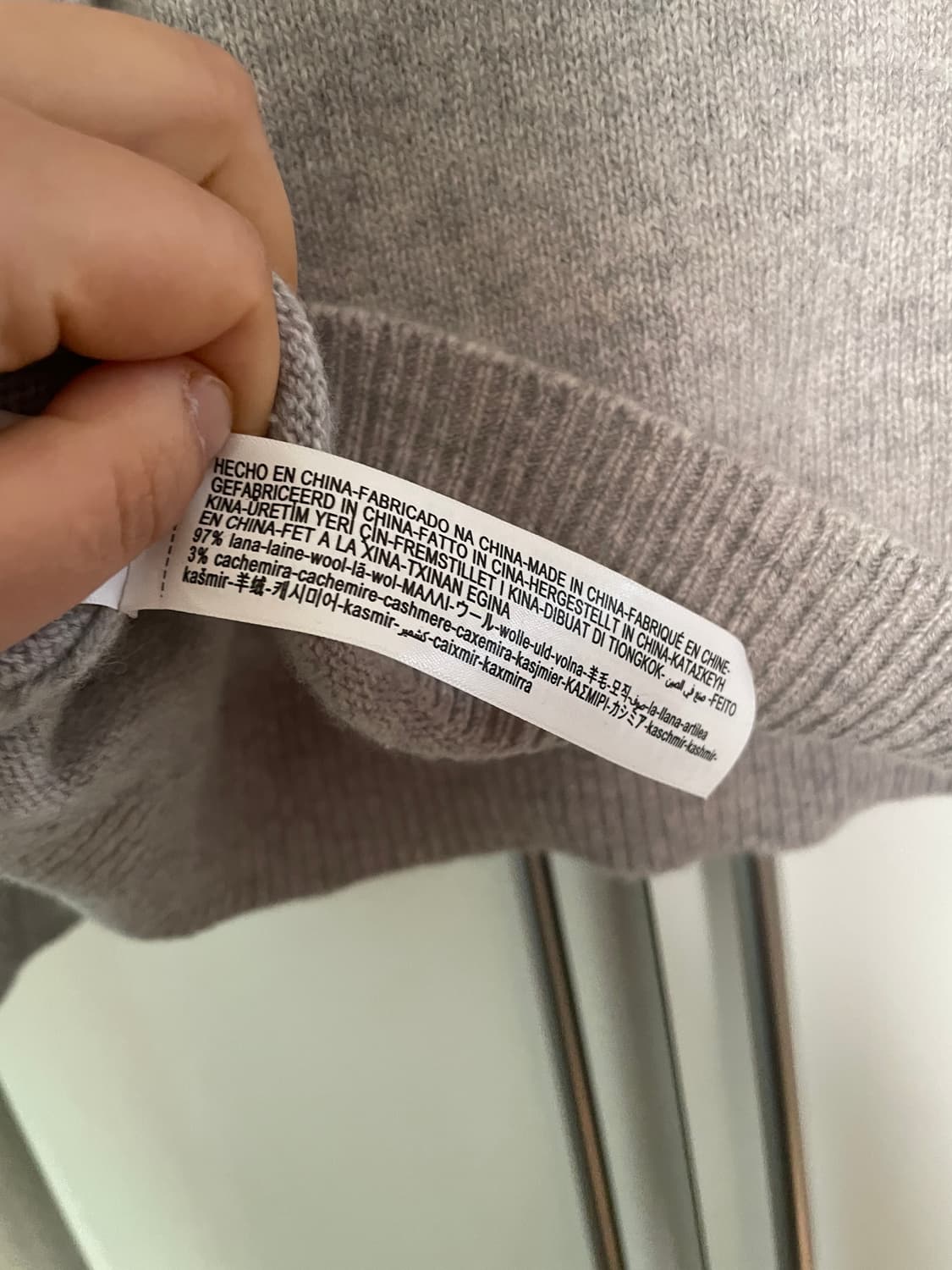 마시모두띠 울 니트 그레이 상품이미지5